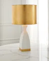 Old World Design Hayden Gesso Table Lamp In White