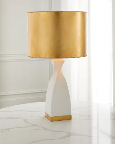 Old World Design Hayden Gesso Table Lamp In White