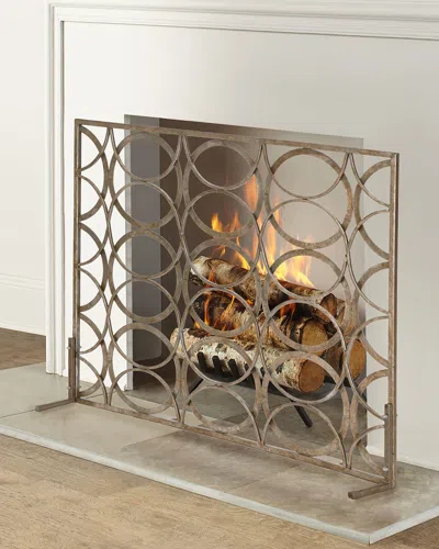 Old World Design Julian Fire Screen In Gold