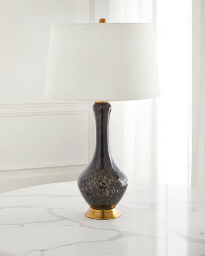 Old World Design Landon Hand-blown Glasslamp In Black