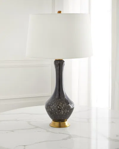 Old World Design Landon Hand-blown Glasslamp In Brown