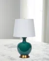 Old World Design Lila 18" Table Lamp In Green