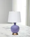 Old World Design Lila 18" Table Lamp In Purple