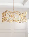 Old World Design Mccarty Gold Leaf Chandelier In Gold