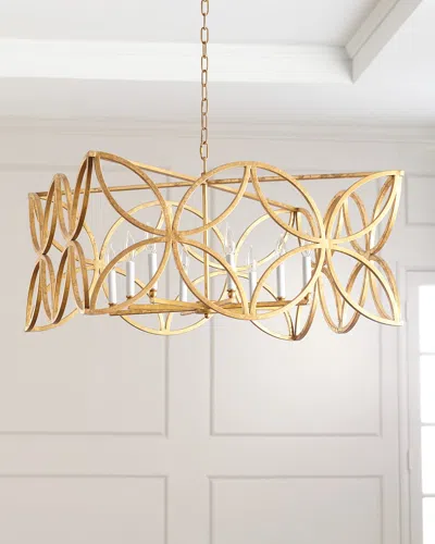 Old World Design Mccarty Gold Leaf Chandelier