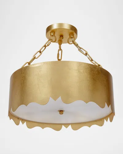 Old World Design Mollie 15" 3-light Pendant Chandelier In Gold
