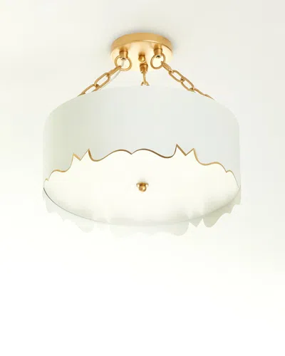 Old World Design Mollie Pendant With Gold Accents In Multi