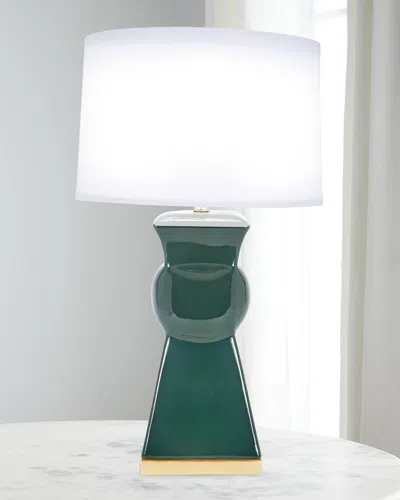 Old World Design Perrin Ceramic Table Lamp In Green