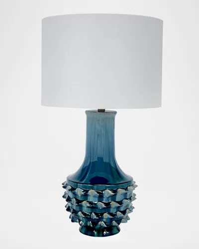Old World Design Renfro 30" Ceramic Table Lamp In Blue