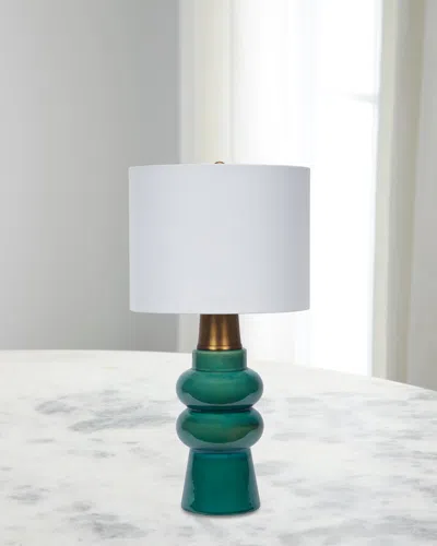 Old World Design Rhodes 28" Table Lamp In Green