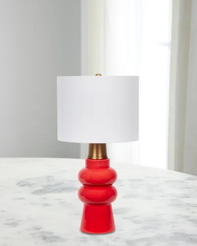 Old World Design Rhodes 28" Table Lamp In Red