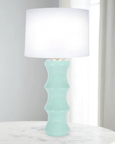 Old World Design Sawyer Ceramic Celadon Lamp In Blue