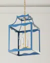 Old World Design Sylvie Lantern Chandelier In Blue
