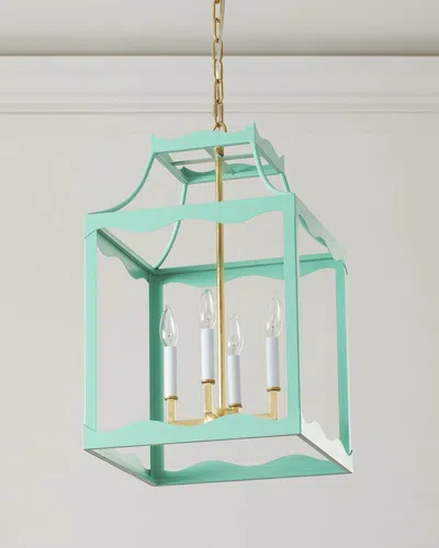 Old World Design Sylvie Lantern Chandelier In Blue