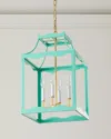 Old World Design Sylvie Lantern Chandelier In Green