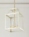 Old World Design Sylvie Lantern Chandelier In White