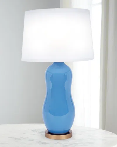 Old World Design Taylor Ceramic Table Lamp In Blue