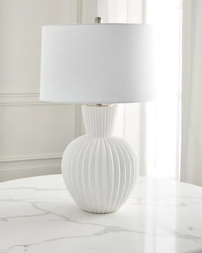 Old World Design Teagan Table Lamp In White