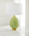 Old World Design Westin Large Round Lamp In Green