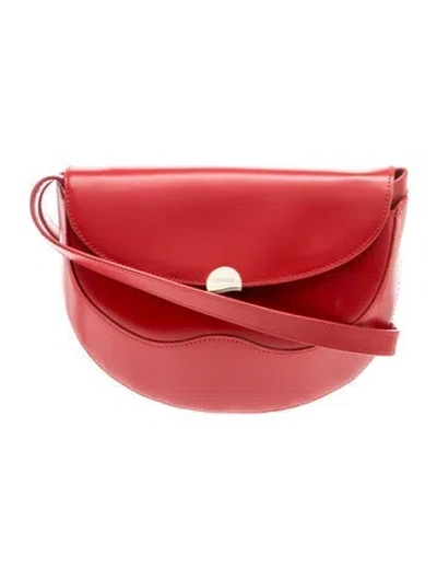 Pre-owned Oleada Leather Shoulder Bag In Red