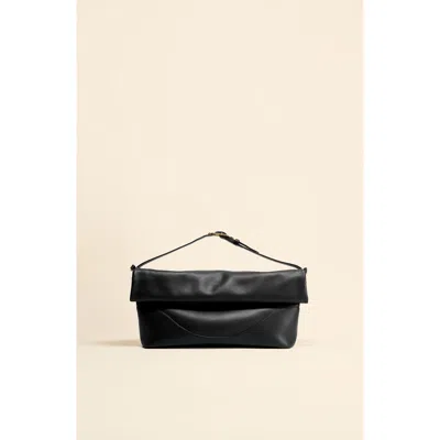 Oleada Marina Foldover Bag In Black