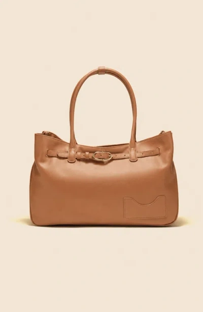 Oleada Marina Tote In Cognac