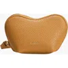 Oleada Mini Le Coeur Pouch In Brown