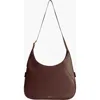 Oleada Mini Marina Hobo Bag In Brown