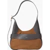 Oleada Mini Marina Hobo Bag In Brown