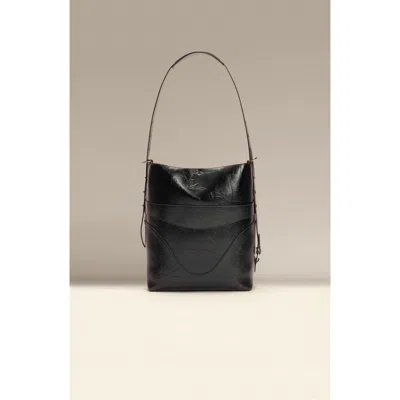 Oleada Official Marina Soft Bucket Bag In Black