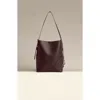 Oleada Official Marina Soft Bucket Bag In Brown