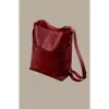 Oleada Official Marina Soft Bucket Bag In Red