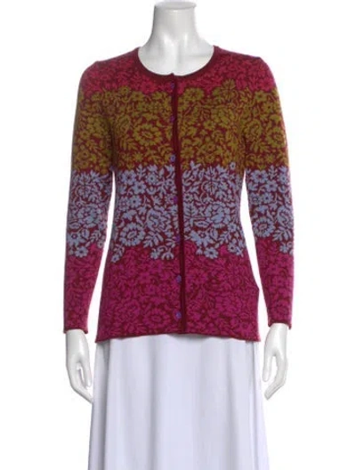 Pre-owned Oleana Merino Wool Printed Sweater In Multi
