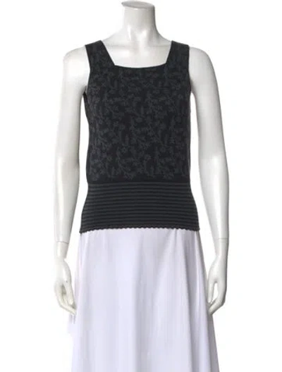 Pre-owned Oleana Wool Patterned Top In Red