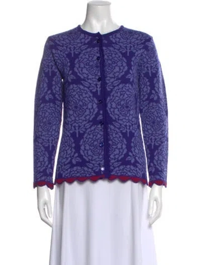 Pre-owned Oleana Wool Printed Sweater In Multi