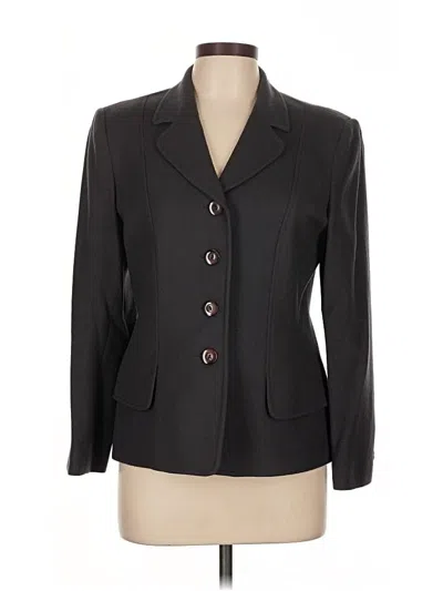 Pre-owned Oleg Cassini Blazer Jacket In Black