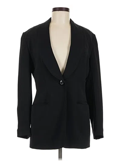 Pre-owned Oleg Cassini Blazer Jacket In Black