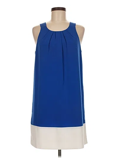 Pre-owned Oleg Cassini Casual Dress In Blue