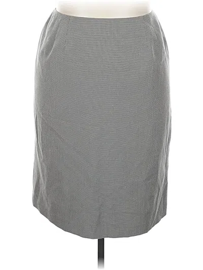 Pre-owned Oleg Cassini Casual Skirt In Gray
