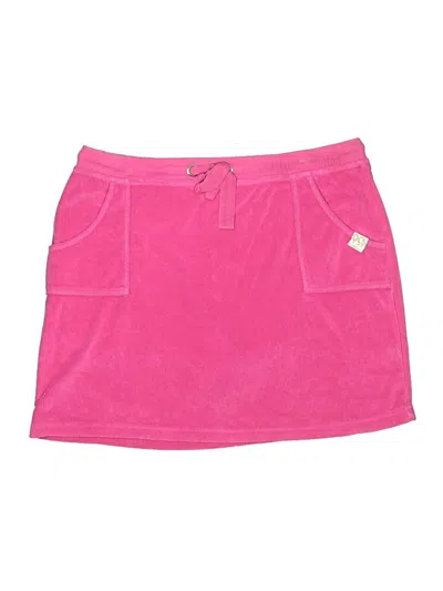 Pre-owned Oleg Cassini Casual Skirt In Pink