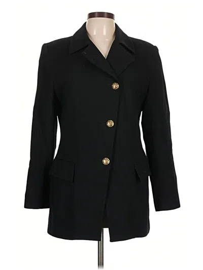 Pre-owned Oleg Cassini Coat In Black