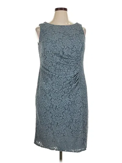 Pre-owned Oleg Cassini Cocktail Dress In Blue