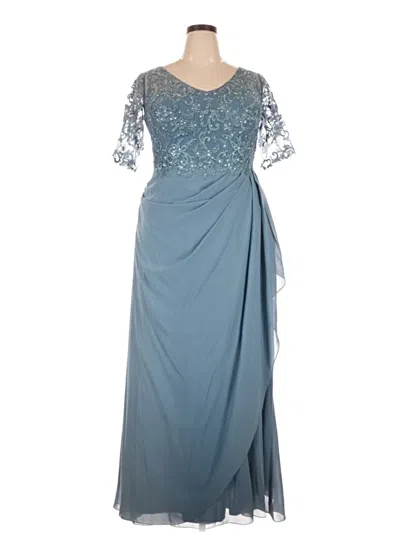Pre-owned Oleg Cassini Cocktail Dress In Blue