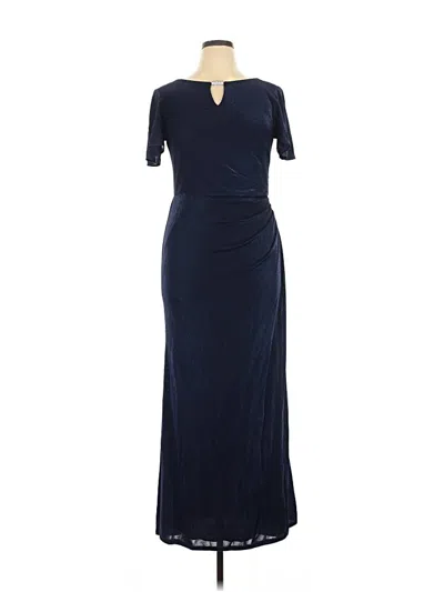 Pre-owned Oleg Cassini Cocktail Dress In Blue