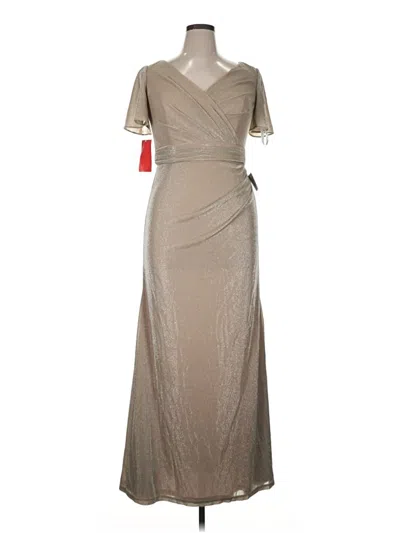 Oleg Cassini Cocktail Dress In Gray