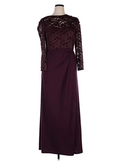 Oleg Cassini Cocktail Dress In Burgundy