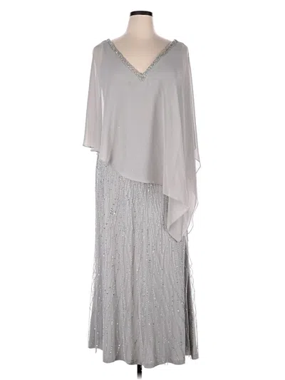 Pre-owned Oleg Cassini Cocktail Dress In Gray