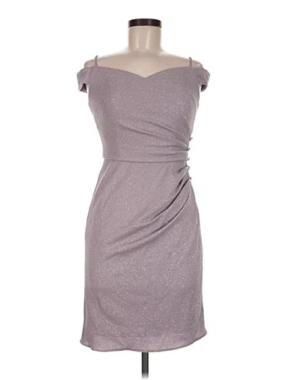 Pre-owned Oleg Cassini Cocktail Dress In Gray