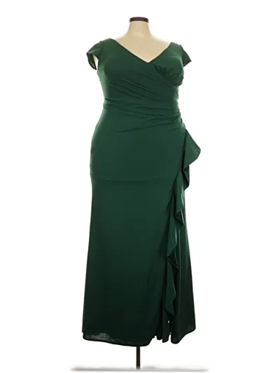Pre-owned Oleg Cassini Cocktail Dress In Green