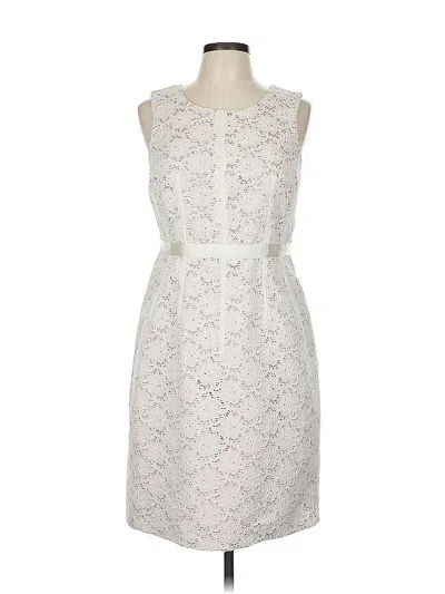 Pre-owned Oleg Cassini Cocktail Dress In White